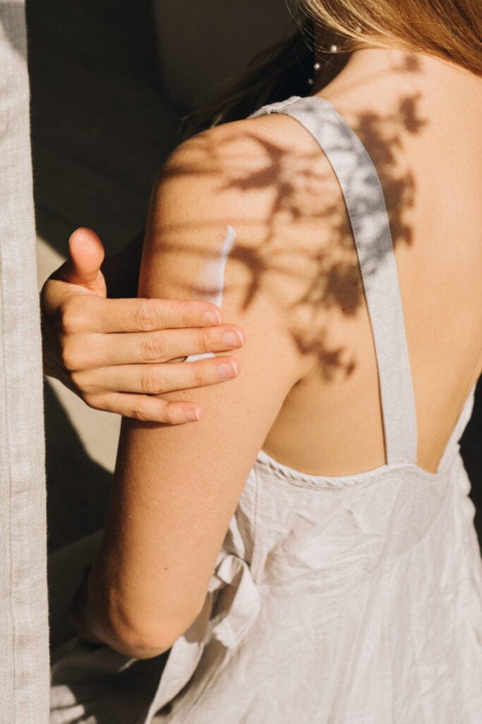 Clean skincare products for autumn